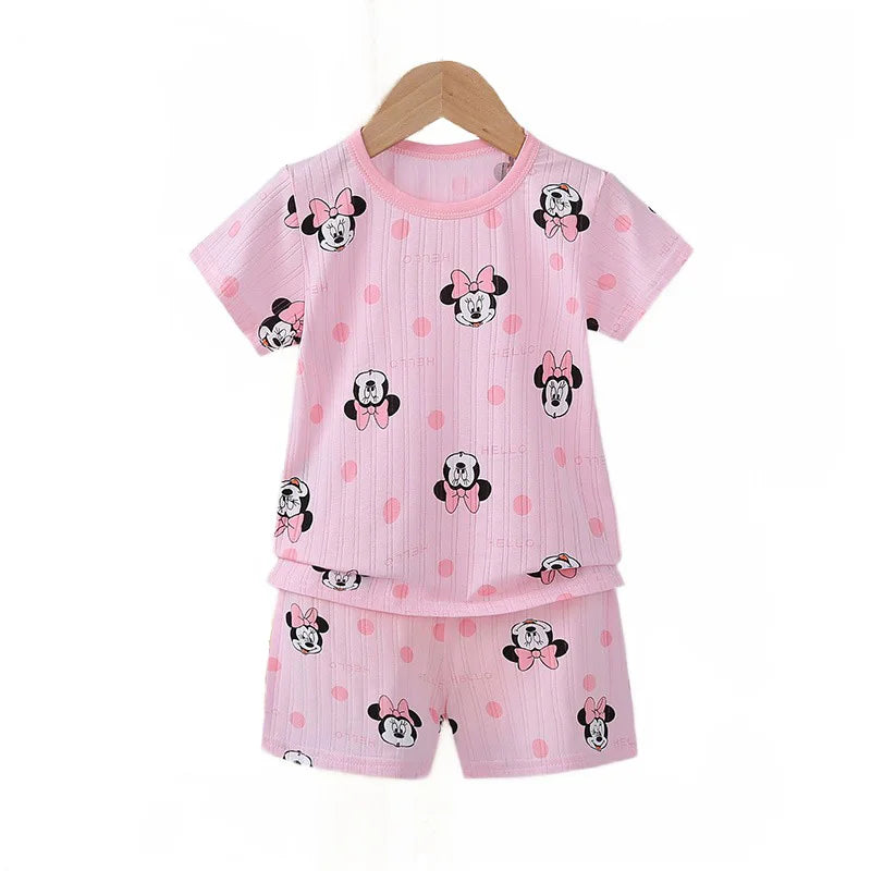 Cute Baby Girl Clothes Newborn Girl Infant Summer Children Clothing Suit Baby 0-3year Outfit Toddler Kids Pajamas